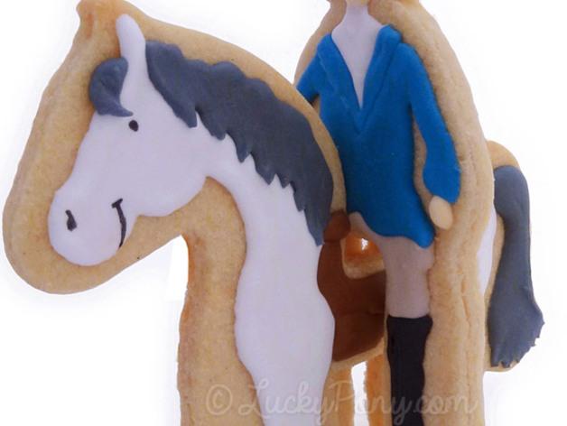 骑手与马饼干模具3D打印模型