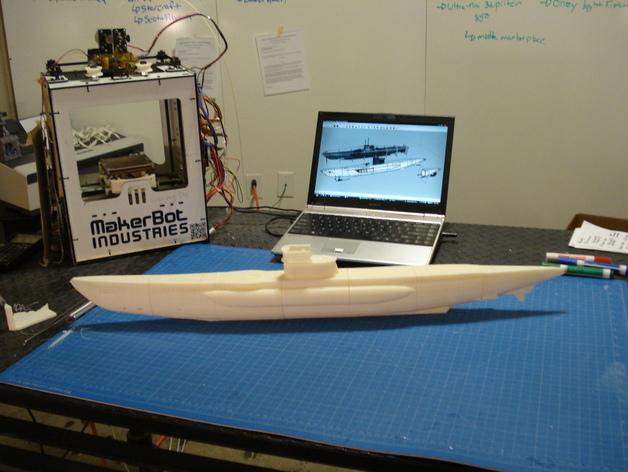 德国U型潜艇3D打印模型
