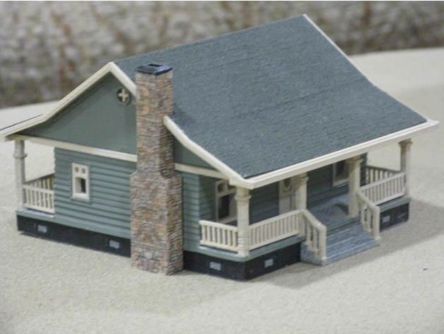 乡下房子3D打印模型