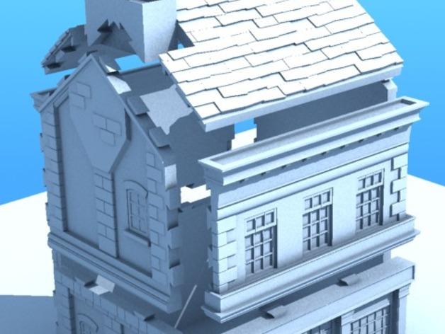 维多利亚式房子3D打印模型