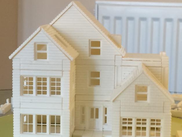 美式房子3D打印模型