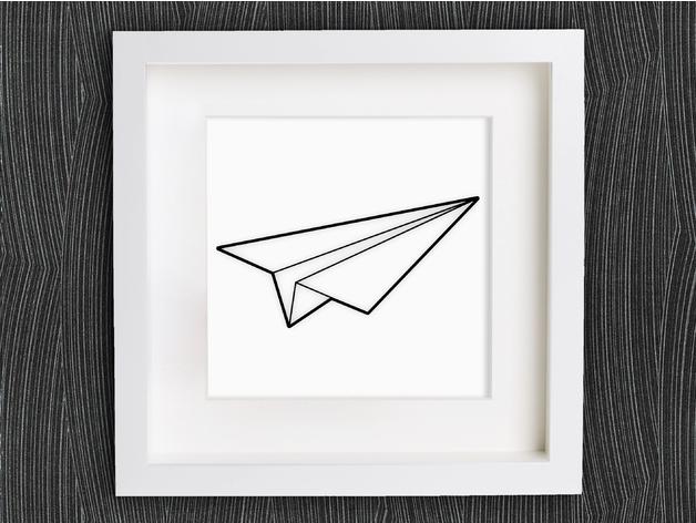 纸飞机壁画3D打印模型
