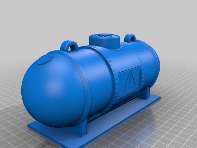 地面气罐3D打印模型