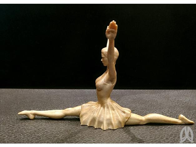 芭蕾舞女3D打印模型