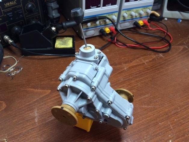 可运行4WD起亚发动机变速箱3D打印模型