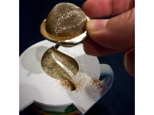 树叶咖啡装饰模具3D打印模型