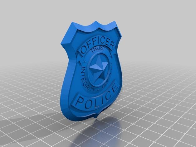 疯狂动物城警徽3D打印模型
