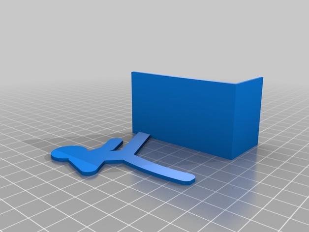个性空手道造型书挡左小人3D打印模型