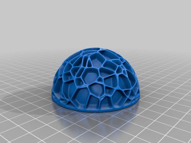 Voronoi蘑菇灯3D打印模型
