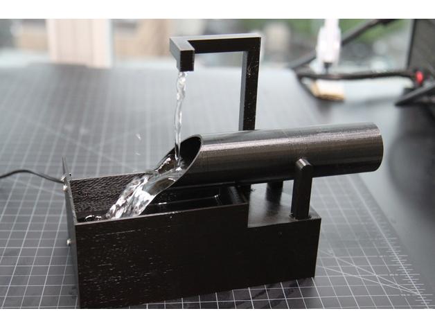 日式喷泉3D打印模型