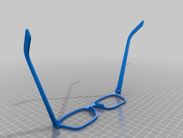 眼镜框3D打印模型