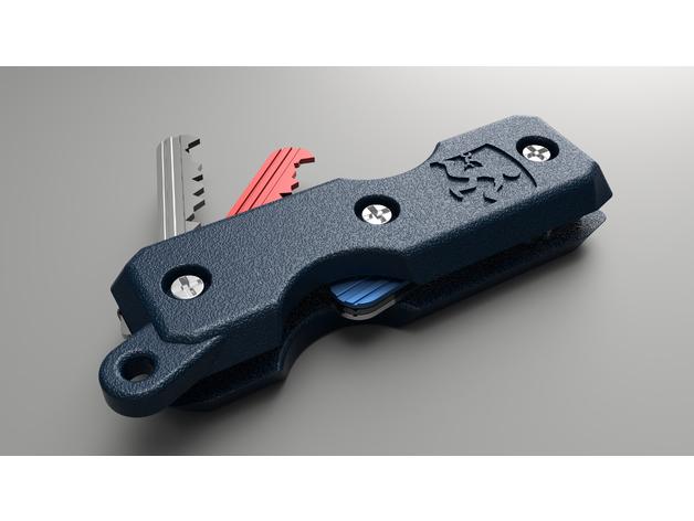 瑞士军刀式钥匙扣3D打印模型