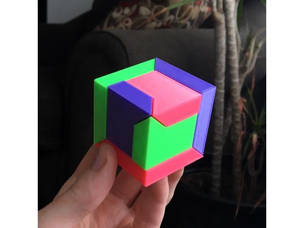 拼图立方体3D打印模型