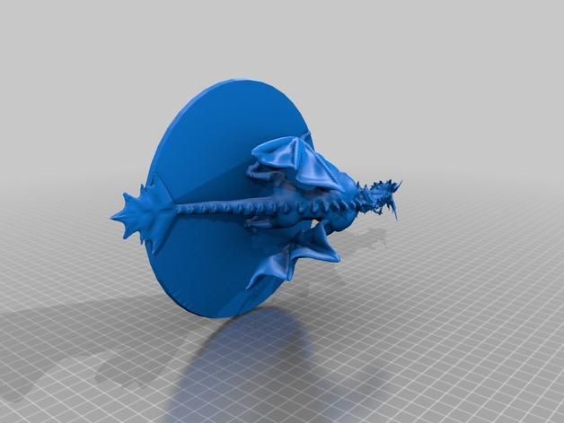 龙与骑士3D打印模型