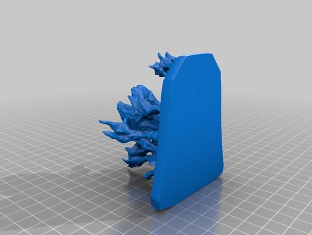 漫威毒液头骨3D打印模型