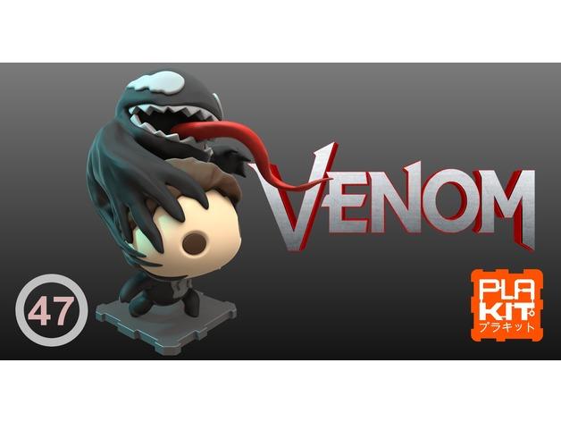 漫威毒液Venom mini 手办3D打印模型