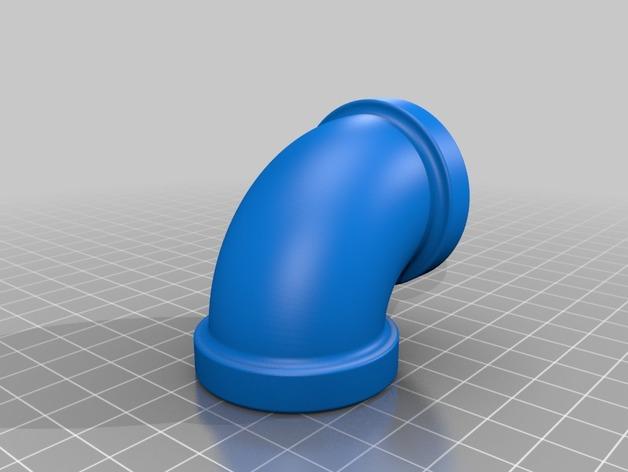 个性工业管道造型台灯3D打印模型