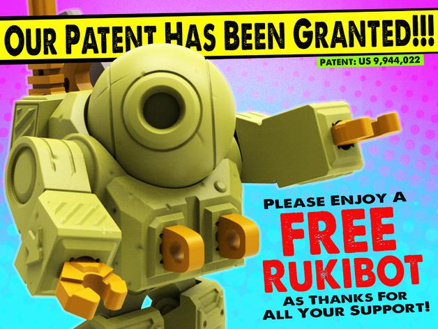 RukiBot玩具机器人3D打印模型