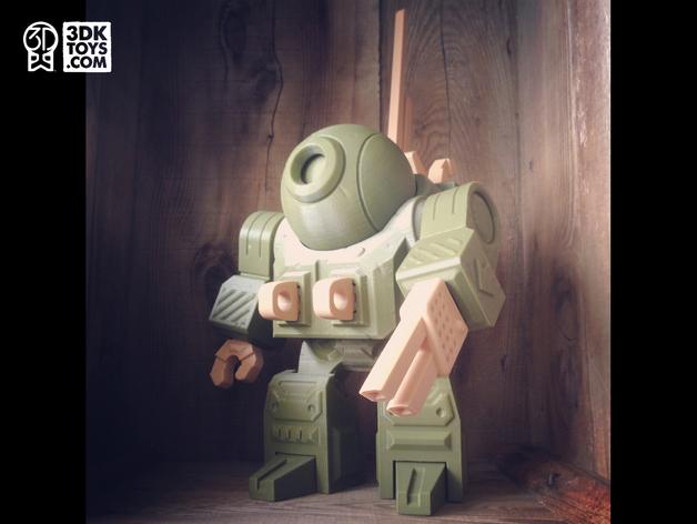 RukiBot玩具机器人3D打印模型