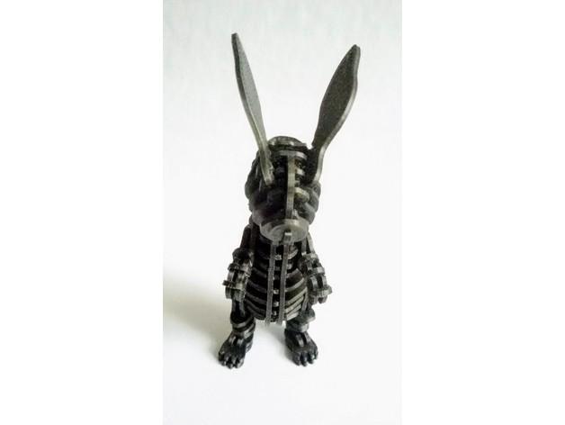 复活节兔子拼图3D打印模型
