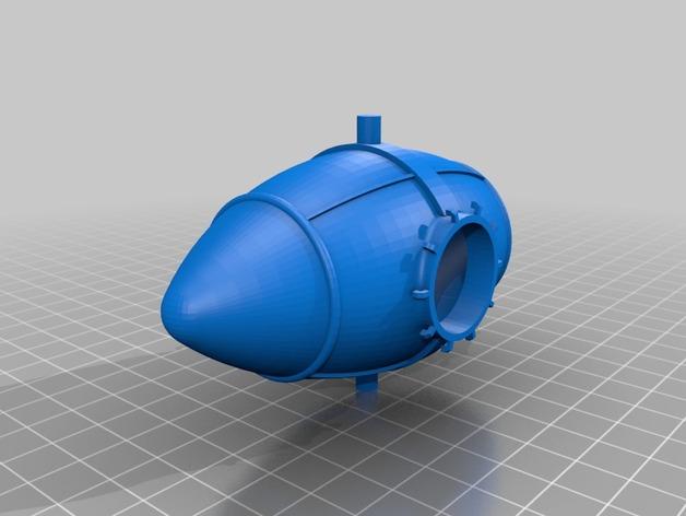 热气球造型心情台灯3D打印模型