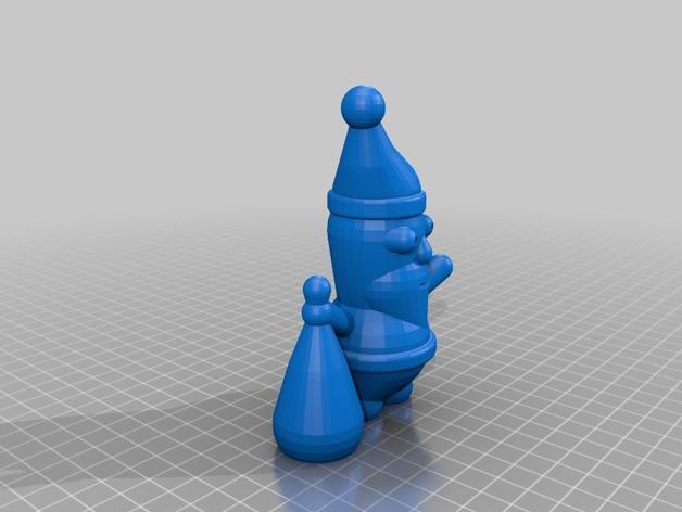 圣诞老人3D打印模型