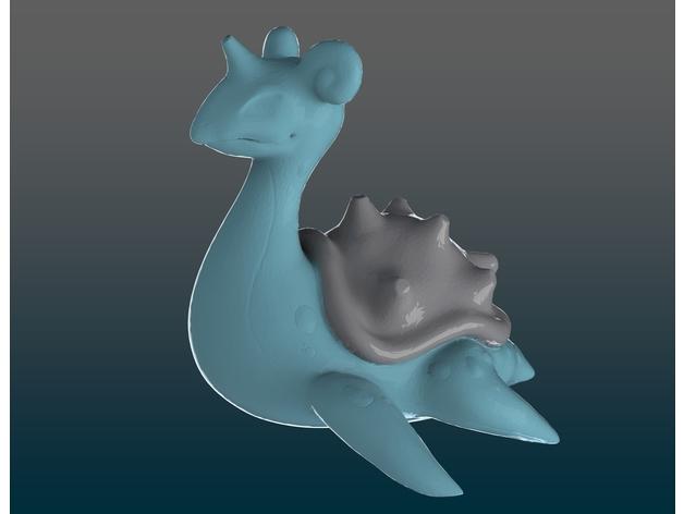 神奇宝贝乘龙3D打印模型