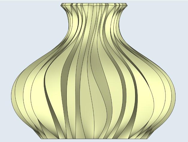 优雅的花瓶3D打印模型