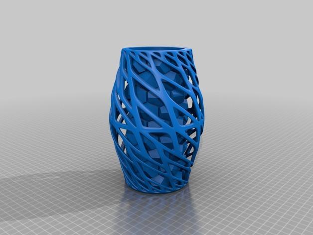 蜂窝内部造型艺术花瓶3D打印模型