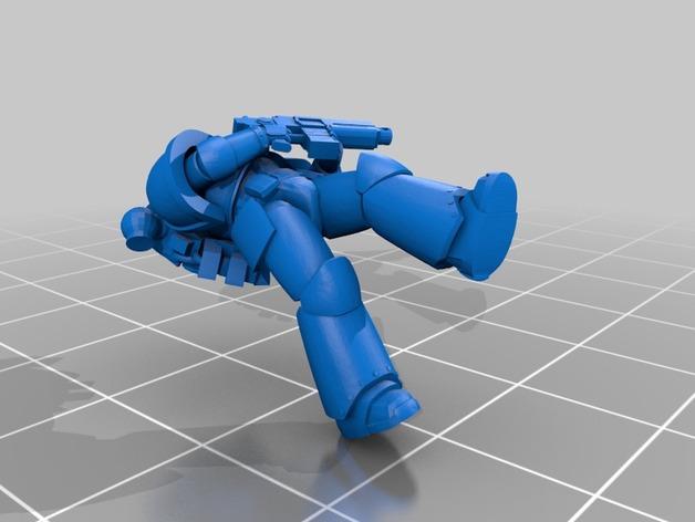 战术装甲机器人士兵3D打印模型