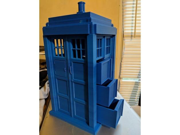 TARDIS造型首饰盒3D打印模型