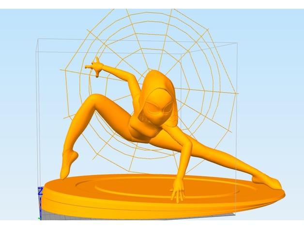 漫威蜘蛛女格温手办3D打印模型