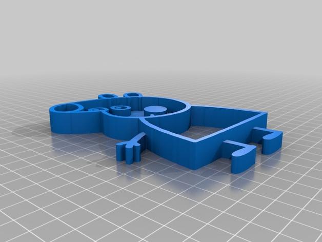 小猪佩奇饼干模具3D打印模型