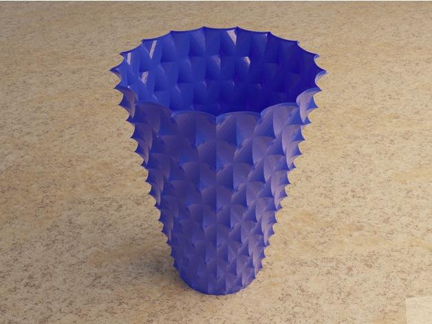 刺造型花瓶3D打印模型