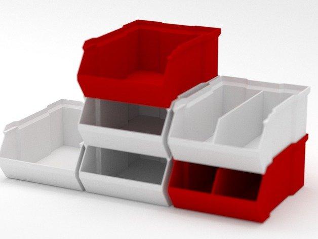 可堆叠收纳盒3D打印模型