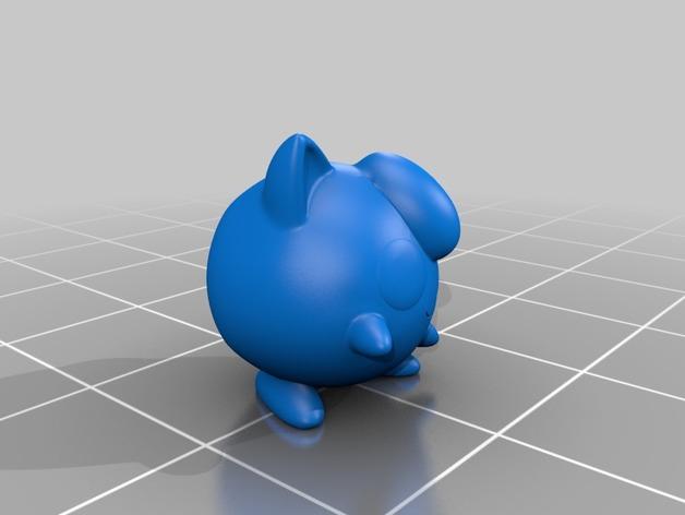 口袋妖怪胖丁mini手办3D打印模型