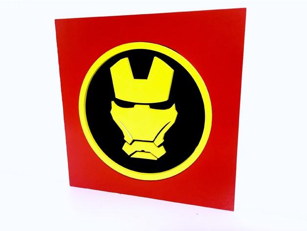 超级英雄标志3D打印模型