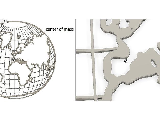 3D画地球3D打印模型