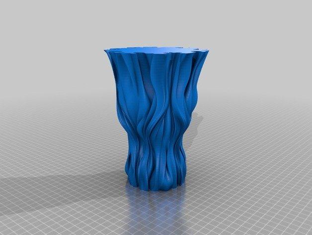 约瑟夫普鲁萨的流体花瓶3D打印模型