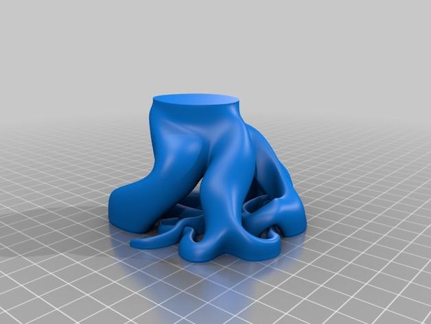 造型独特的花盆3D打印模型