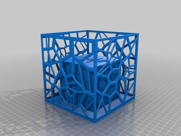 镂空花纹花盆3D打印模型