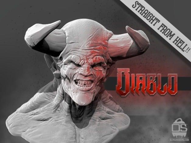 魔鬼雕塑3D打印模型