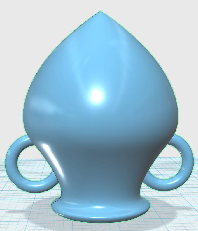 双耳花瓶3D打印模型
