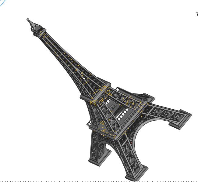 埃菲尔铁塔3D打印模型