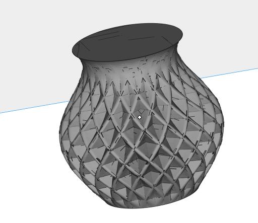 双扭花瓶3D打印模型