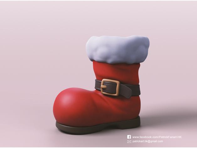 圣诞鞋3D打印模型