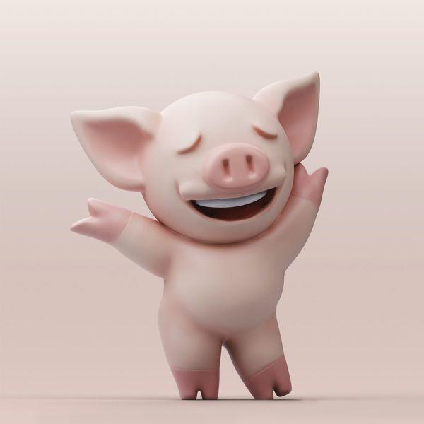 连猪-连登3D打印模型