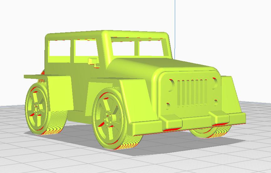 Jeep吉普车3D打印模型