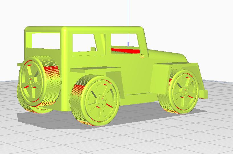 Jeep吉普车3D打印模型