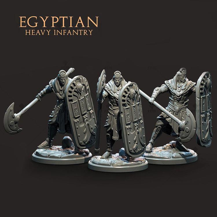 古埃及重装步兵3D打印模型